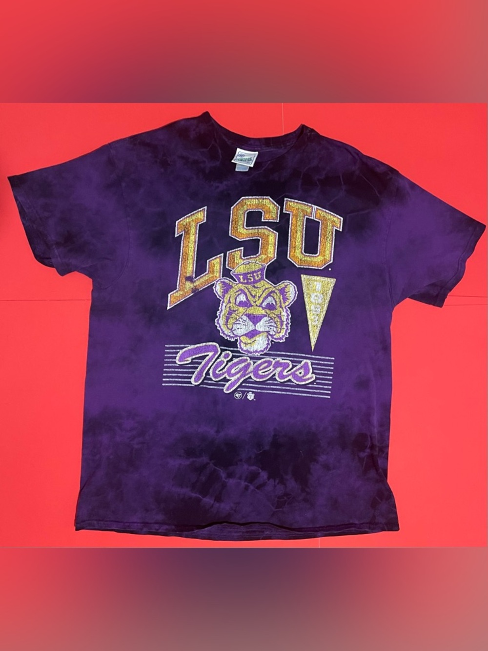 LSU Tigers Purple Tie-Dye Kids Tee